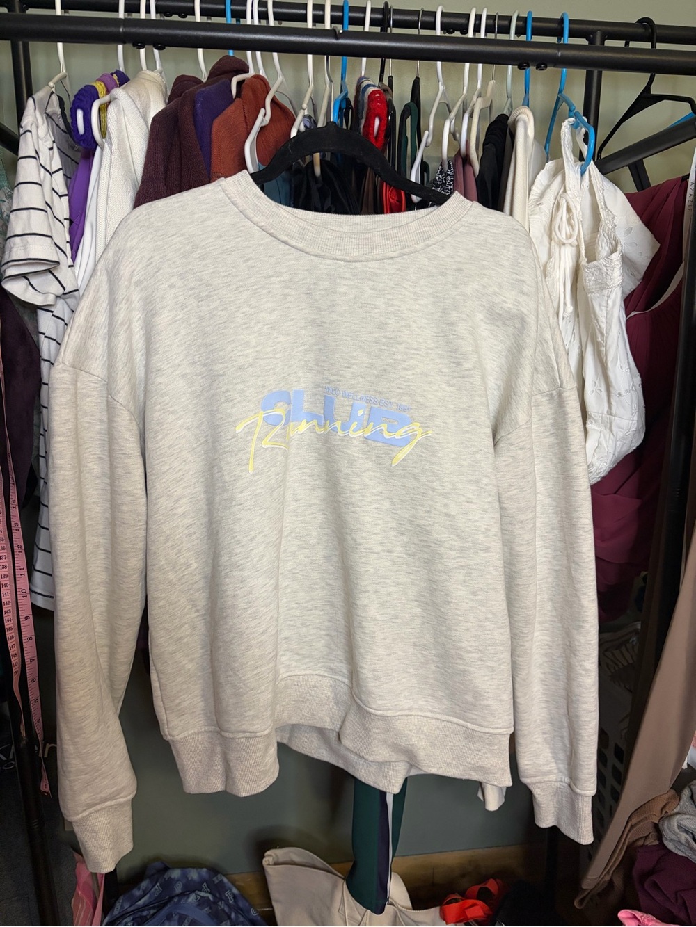 WILO The Label Club Running Oversized Crewneck Sweatshirt — Size S